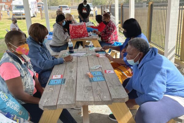 Seniors play bingo